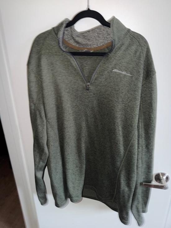Eddie Bauer Other - Eddie Bauer Olive Green Half-Zip Pullover